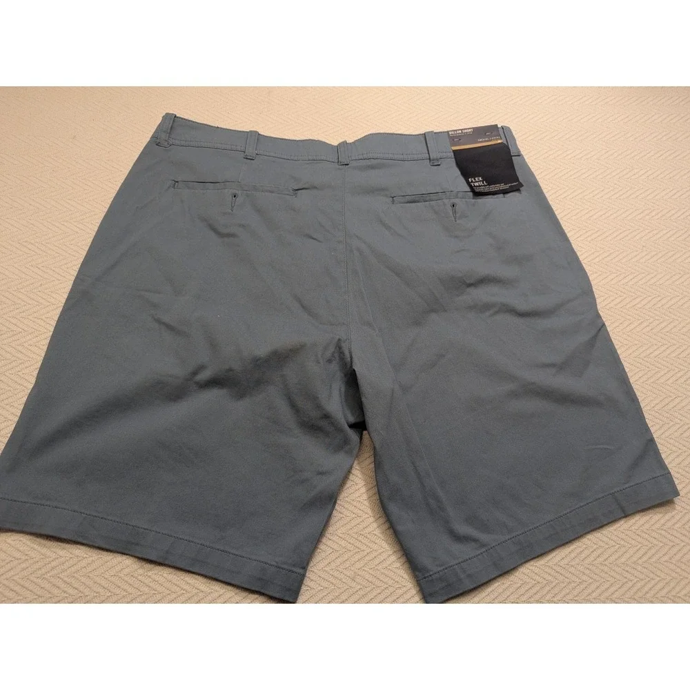 Nickel & Iron‎ Mens Stretch Chino Shorts Blue Gray NWT Form Function